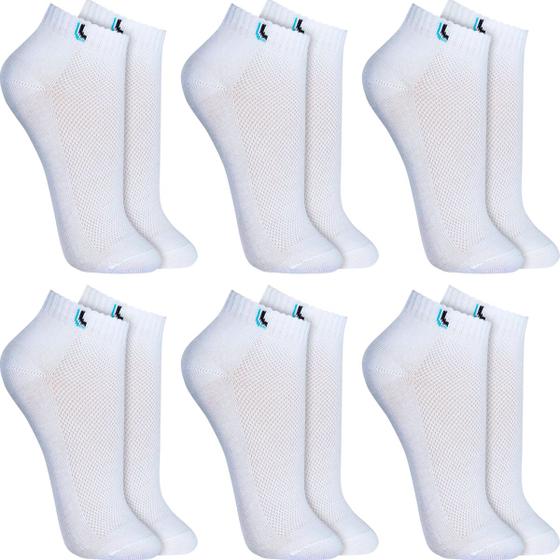 Imagem de Kit 6 Pares Meias Lupo Original Algodão Masculina Feminina Cano Curto Baixo Soquete Atacado 3225