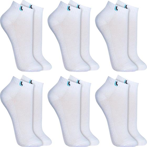 Imagem de Kit 6 Pares Meias Lupo Original Algodão Masculina Feminina Cano Curto Baixo Soquete Atacado 3225