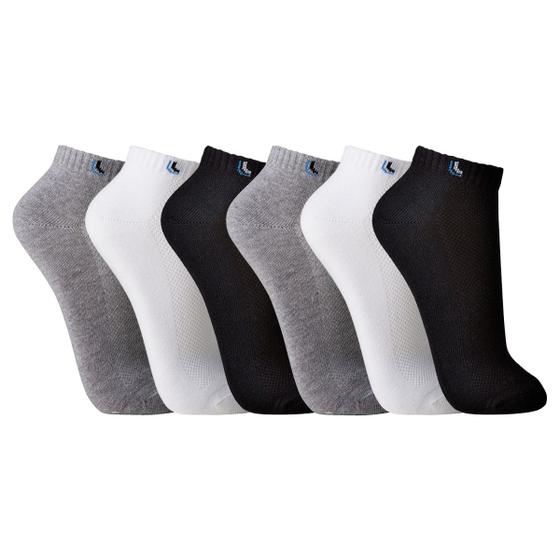 Kit 6 Pares Meias Masculina Lupo Cano Curto Algodão 3225 Menor preço em Kit 6 Pares Meias Masculina Lupo Cano Curto Algodão 3225