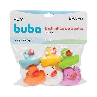 Imagem de Kit 6 Patinhos de Banho Buba Colorido