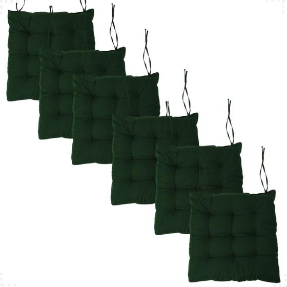 Imagem de Kit 6 Peças Futton 40x40cm Macio Diversas Cores Futon Para Cadeira Banquetas Pallets Almofadas Sofas Decoração