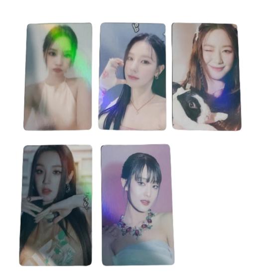 Imagem de Kit 6 Photocards (G)-Idle Idol Kpop Gidle Colecionáveis Dupla Face (8x5cm)