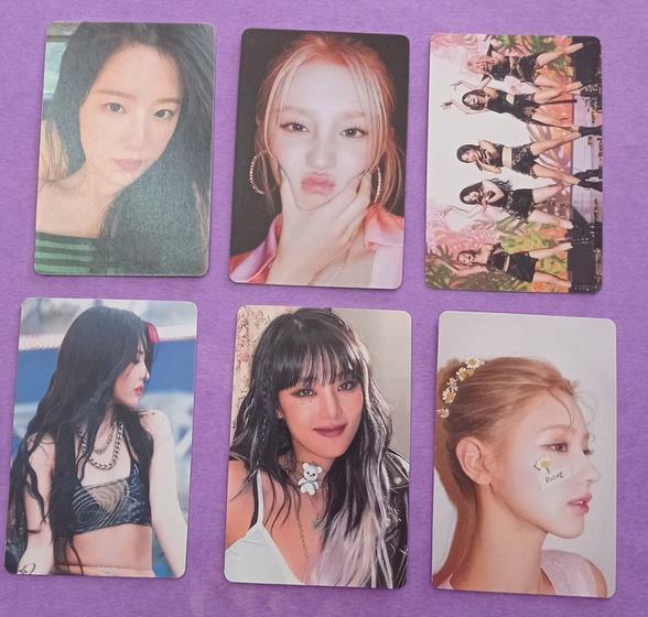 Imagem de Kit 6 Photocards (G)-Idle Nxde gidle Tomboy Idol Kpop Colecionáveis Dupla Face Foto (8x5cm)