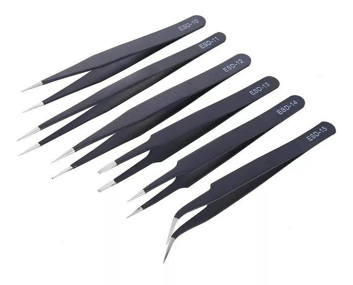Kit 6 pinças antiestáticas de precisão para manutenção é boa?