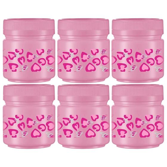 Imagem de Kit 6 Pote Plastico Multiuso 150ml Porta Objetos Temperos Mantimentos