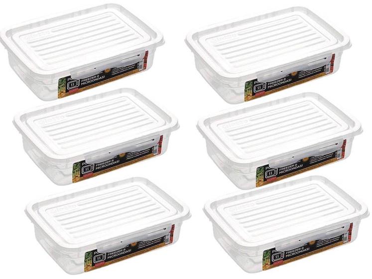 Kit 6 Potes Marmitas Fitness 460ml Para Freezer Microondas Menor preço em Kit 6 Potes Marmitas Fitness 460ml Para Freezer Microondas