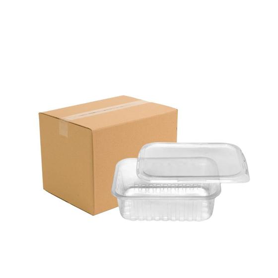 Imagem de Kit 6 Potes Retangular C/ Tampa 1000ml com 24 Unidades Prafesta