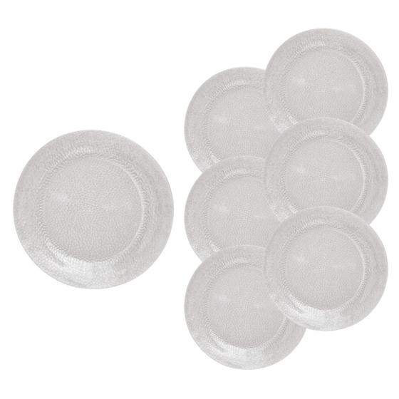 Imagem de Kit 6 Pratos Acqua Sobremesa Vidro Nadir 18,5cm