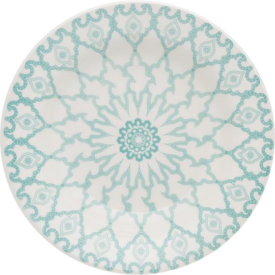 Imagem de Kit 6 Pratos Rasos Donna Mandala Oxford Cerâmica 24Cm