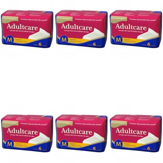 Imagem de KIT 6 PROTETOR DE COLCHAO ADULTCARE M - 6 unidades