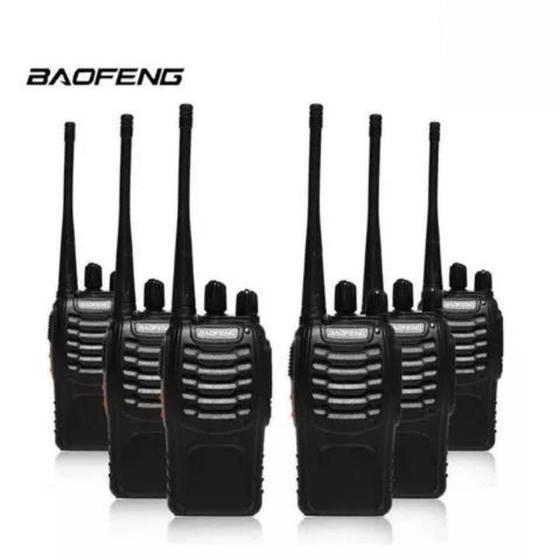 Imagem de Kit 6 Radio Comunicador Walkie Talki 12km 16 Ch Baofeng 777s