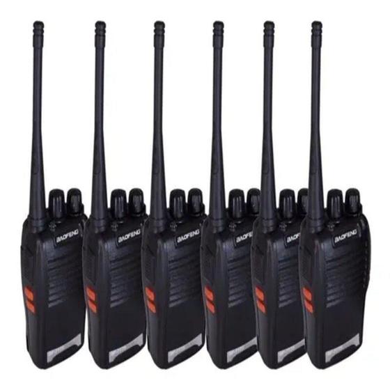 Kit 6 Radio Walk Talk Comunicador 16 Ch 12Km Baofeng 777S Menor preço em Kit 6 Radio Walk Talk Comunicador 16 Ch 12Km Baofeng 777S