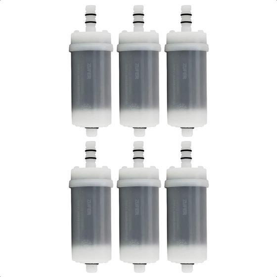 Imagem de Kit 6 Refil Vela Blindada Pro Saúde p/ Filtro de Torneira Redução de Cloro Água Carvão Ativado