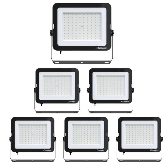 Imagem de Kit 6 Refletores Led Floodlight Compact Core 100w 5000k Ip65 Ledvance Osram