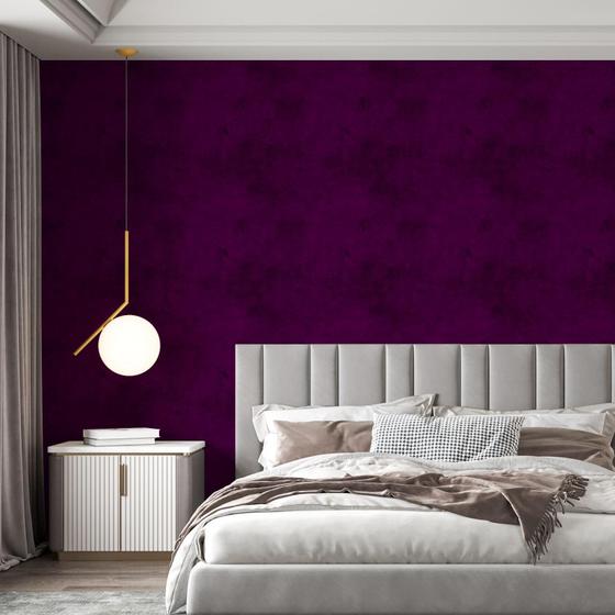 Imagem de Kit 6 Rolos Papel De Parede Adesivo Zara Roxo Dark 3,0M