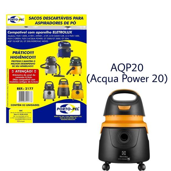 Imagem de Kit 6 Sacos Aspirador de Pó Electrolux - Acqua Power 20 AQP20 (2177)