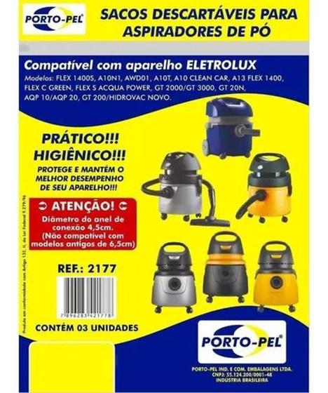 Imagem de Kit 6 Sacos Coletores Para Aspirador De Pó Electrolux FLEX S