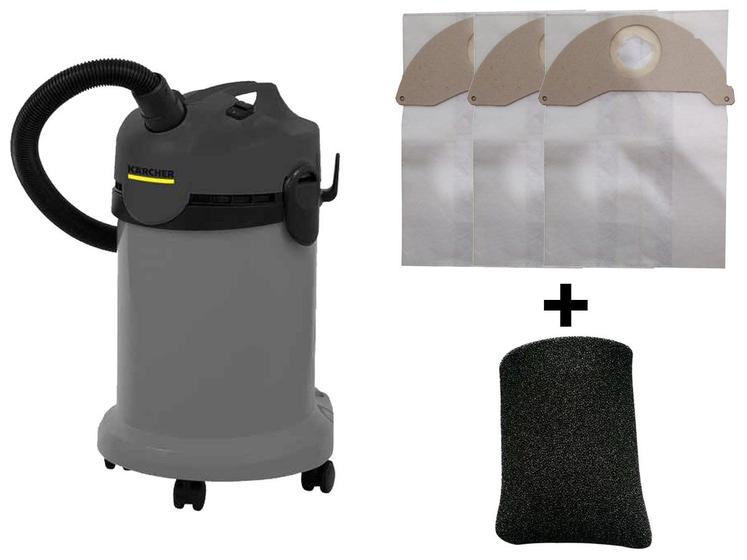 Imagem de Kit 6 Sacos Descartáveis Aspirador Karcher NT 20/1 + Filtro