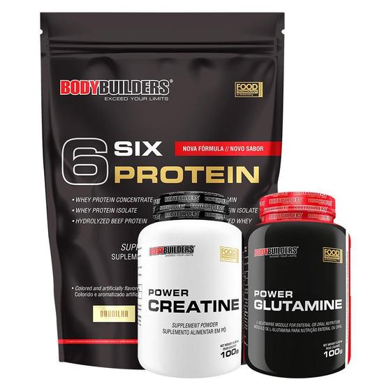 Imagem de Kit 6 Six Protein 2Kg+ Power Creatina 100G+ Power