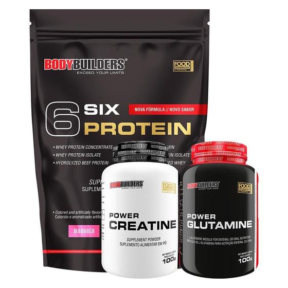 Imagem de Kit 6 Six Protein 2Kg+ Power Creatina 100G+ Power