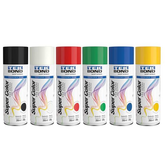 Imagem de Kit 6 Spray Super Color - Cores Básicas