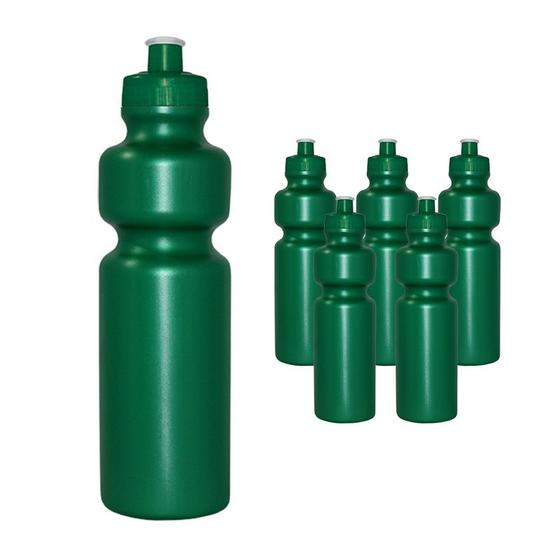 Imagem de Kit 6 Squeezes 750Ml Verde Plástico Premium