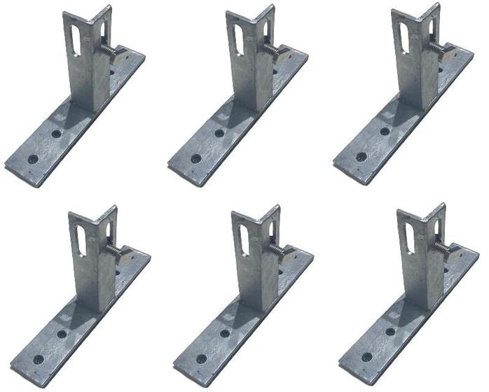 Imagem de Kit 6 Suporte T Para Fixação de Placas Painel Solar em Telhados de Barracão