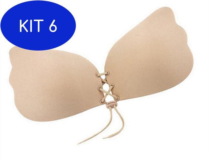 Kit 6 Sutiã Adesivo Com Gel Une Seios Unbra - Tamanho G - Sutiã Adesivo ...