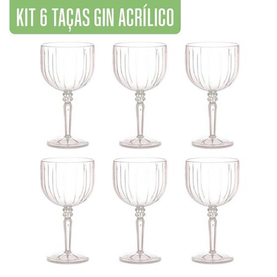 Kit 6 Taças De Gin Drink em Acrílico 480ml Liv Paramount Menor preço em Kit 6 Taças De Gin Drink em Acrílico 480ml Liv Paramount