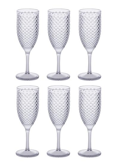 Imagem de Kit 6 Tacas Para Champagne Luxxor 350 Ml Transparente