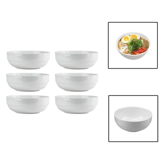 Imagem de Kit 6 Tigelas Bowl 1150ml Melamina Cumbuca Sopa Salada