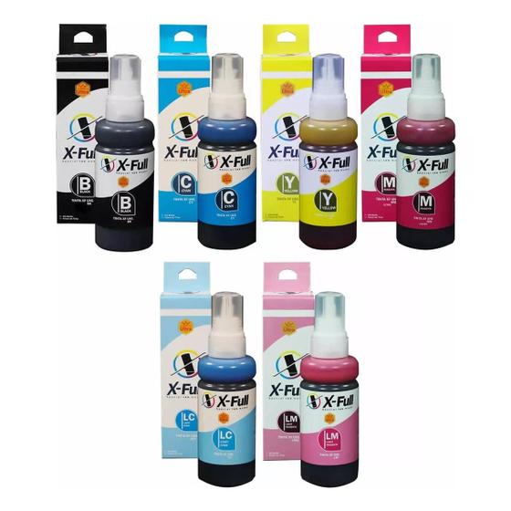 Imagem de Kit 6 Tinta T673 Compatível Para L800 L805 L810 L850 L1800