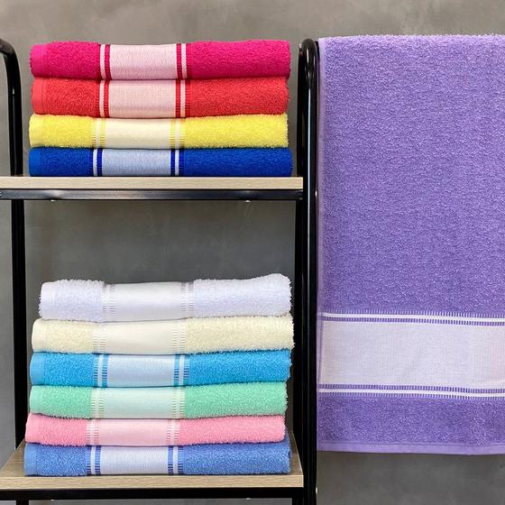 Imagem de Kit 6 toalhas banho para estampa sublimática 350g/m² - print new