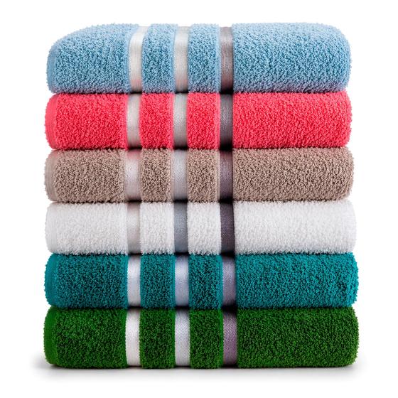 Kit 6 Toalhas De Banho Teka Dry 100% Algodão Sortidos