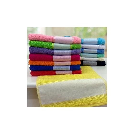 Imagem de Kit 6 toalhas de lavabinho para estampa sublimática 350g/m² - print new