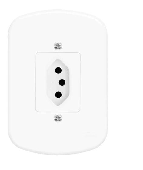 Imagem de Kit 6 Tomada Com Placa 20A (2P+T) 250V Blanc Fame