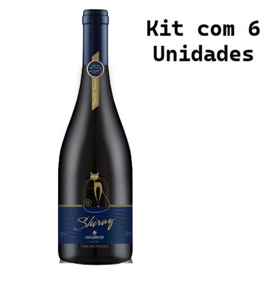 Imagem de Kit 6 Un Vinho Casa Geraldo Syrah Reserva 750 ml