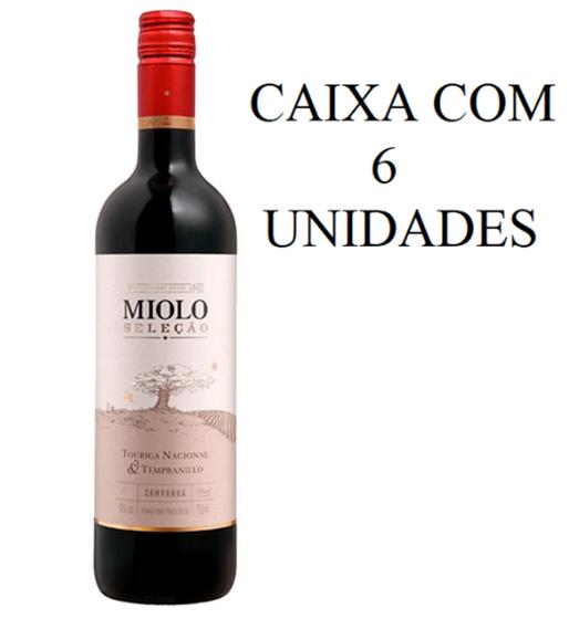 Imagem de Kit 6 Un Vinho Miolo Seleção Tempranillo & Touriga Nacional 750 ml