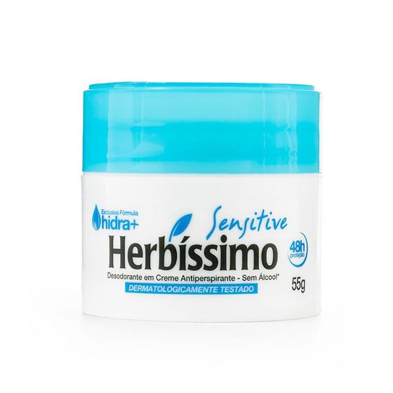 Imagem de Kit 6 Und Desodorante Creme Herbíssimo Hidra Sensitive 55g