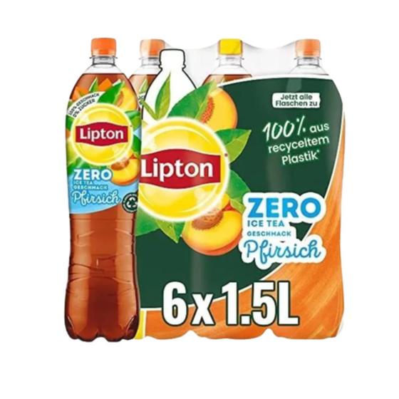 Imagem de Kit 6 Unid Chá Lipton Ice Tea Pêssego Zero Açúcar 1,5 L