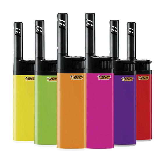 Imagem de Kit 6 Unidades Acendedor Isqueiro Multiuso Ez Reach Fósforo com Haste De 3,5 Compacto Bic