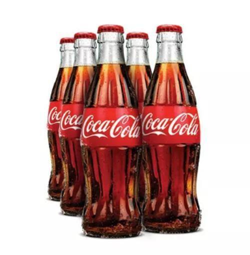 Imagem de Kit 6 Unidades Coca Cola Garrafa Vidro 250Ml