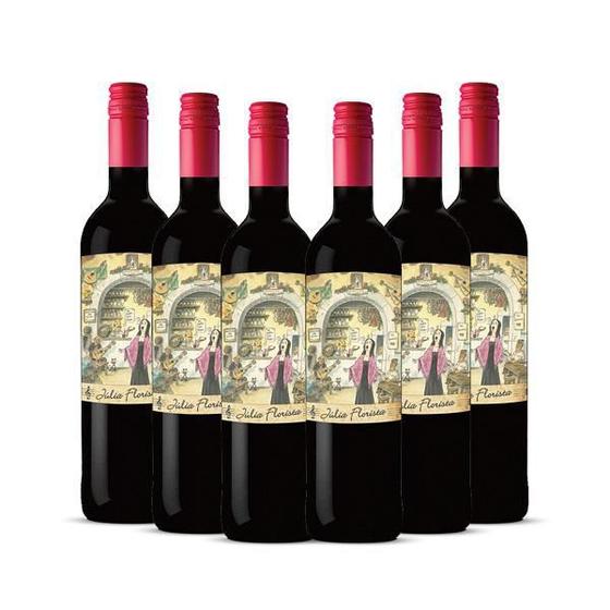 Imagem de Kit 6 Unidades Vinho Julia Florista Tinto 750Ml