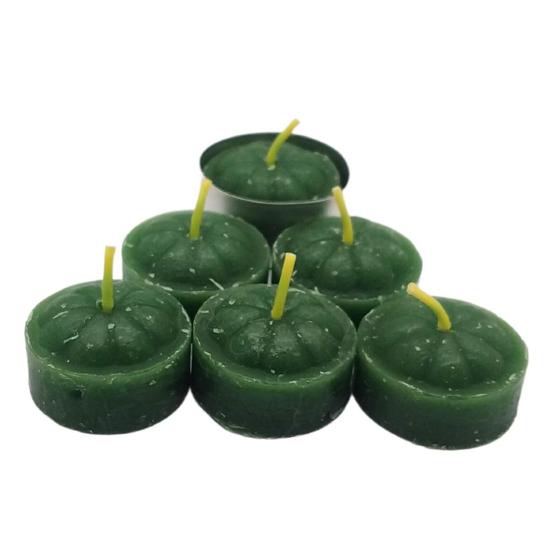 Imagem de Kit 6 Velas Decorativas para Rechaud Verde