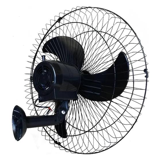 Imagem de Kit 6 Ventiladores De Parede 60Cm Oscilante Preto Bivolt