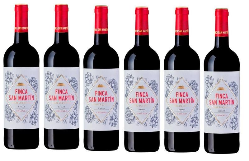 Imagem de Kit 6 Vinho Espanhol Finca San Martin Rioja Crianza 750Ml