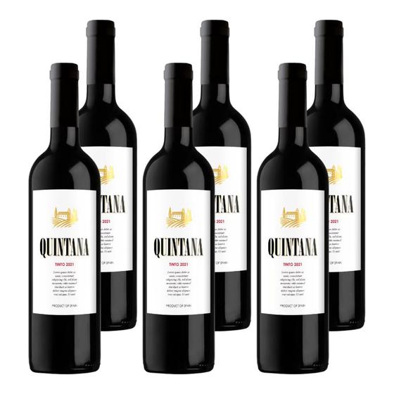 Imagem de Kit 6 Vinhos Bodegas Leganza Quintana Tinto Espanha 750ml