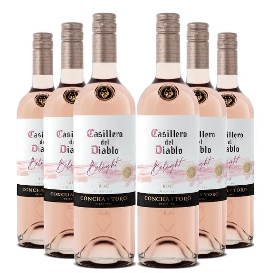 Imagem de KIT 6 Vinhos Casillero del Diablo Belight Rosé, 6x750ml