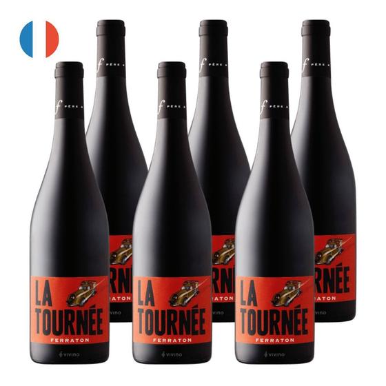 Imagem de Kit 6 Vinhos Ferraton La Tournée Tinto França 750ml