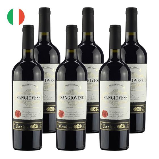 Imagem de Kit 6 Vinhos Le Casine Sangiovese Tinto Itália 750ml